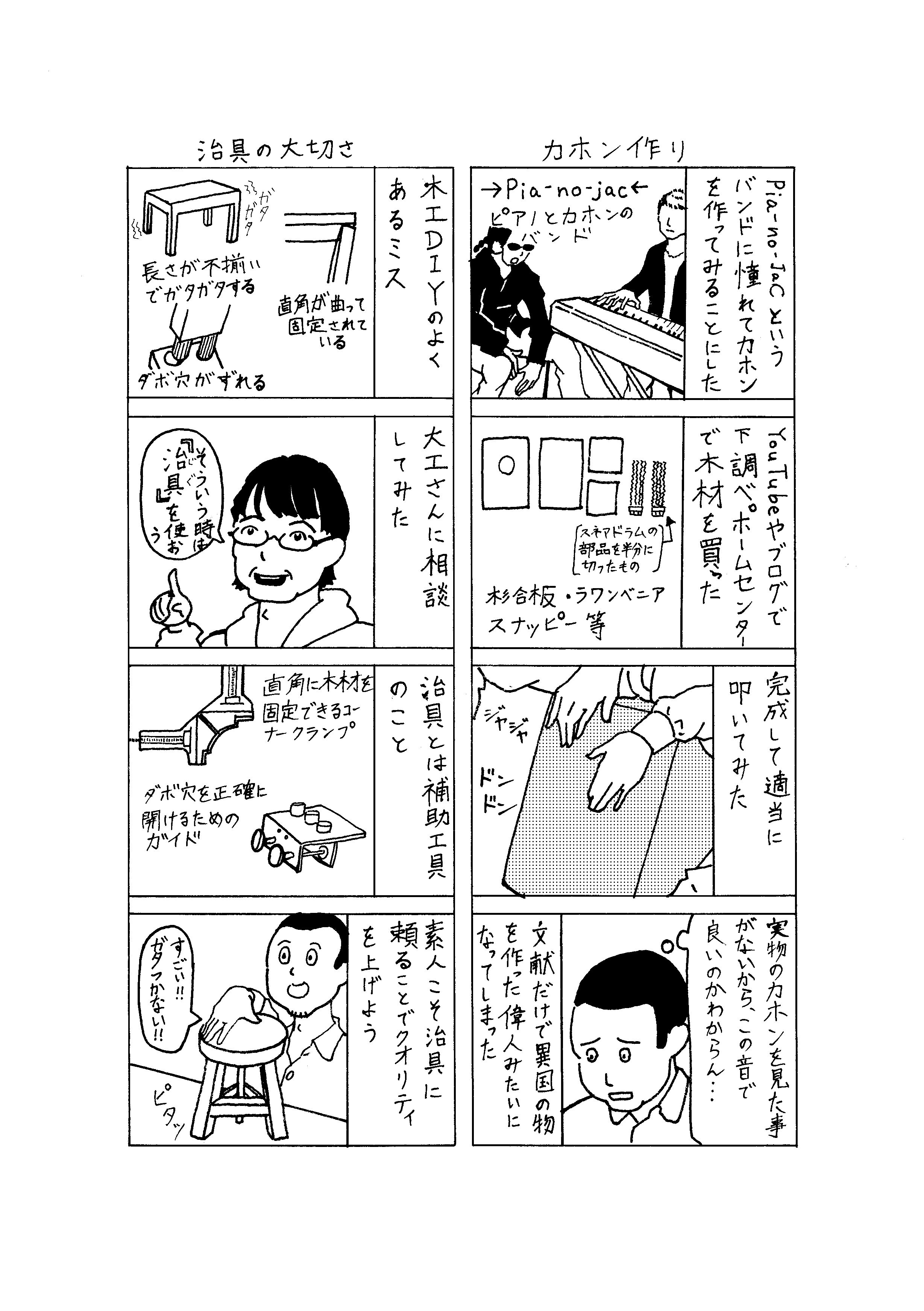 馬場日記004「カホン作り・治具の大切さ」