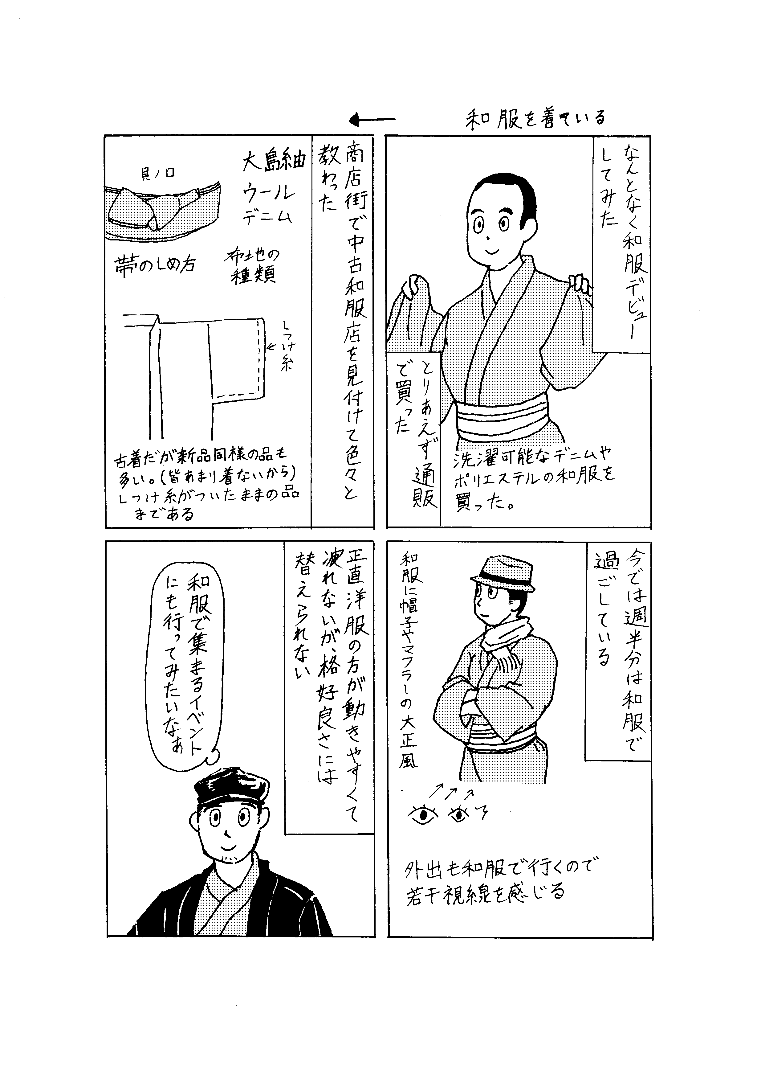 馬場日記007「和服を着ている」