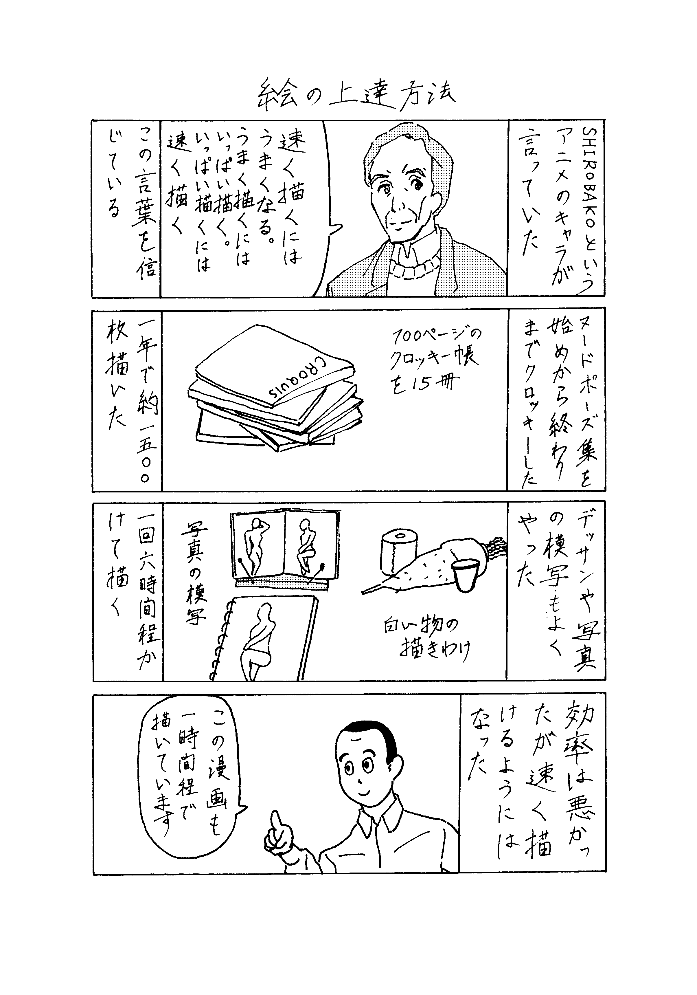 馬場日記009「絵の上達方法」